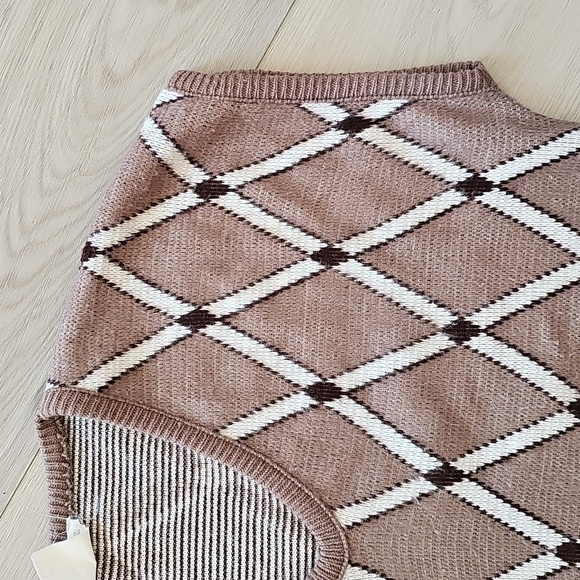 Champion Grandpacore Argyle Knit Sweater Vest, Large - Picture 3 of 10